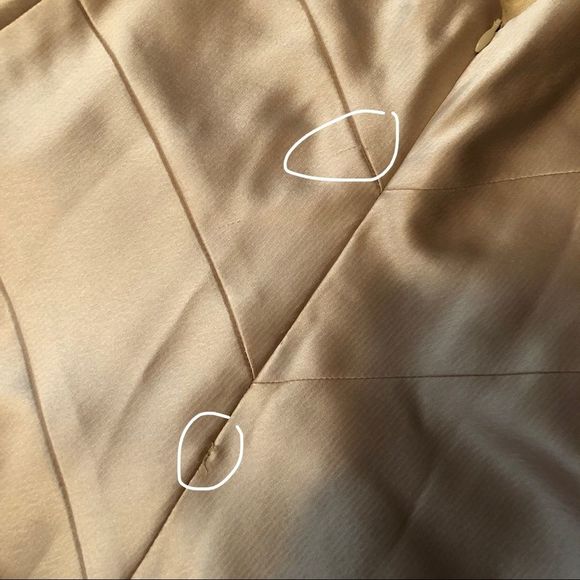 VINTAGE Allen Schwartz gold satin dress | Gatsby 20s 30s - Picture 14 of 14